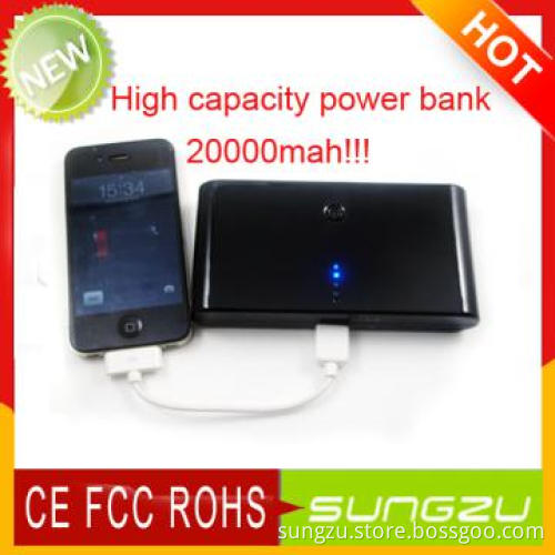 Mini HIgh Capacity 20000mah!!! Power Bank for IPhone4s/HTC/GalaxyTable
